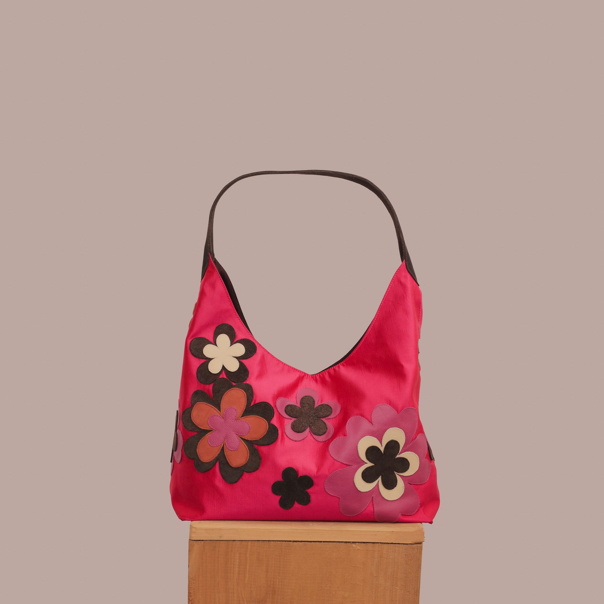 Linda Tote Bag In Hot Pink